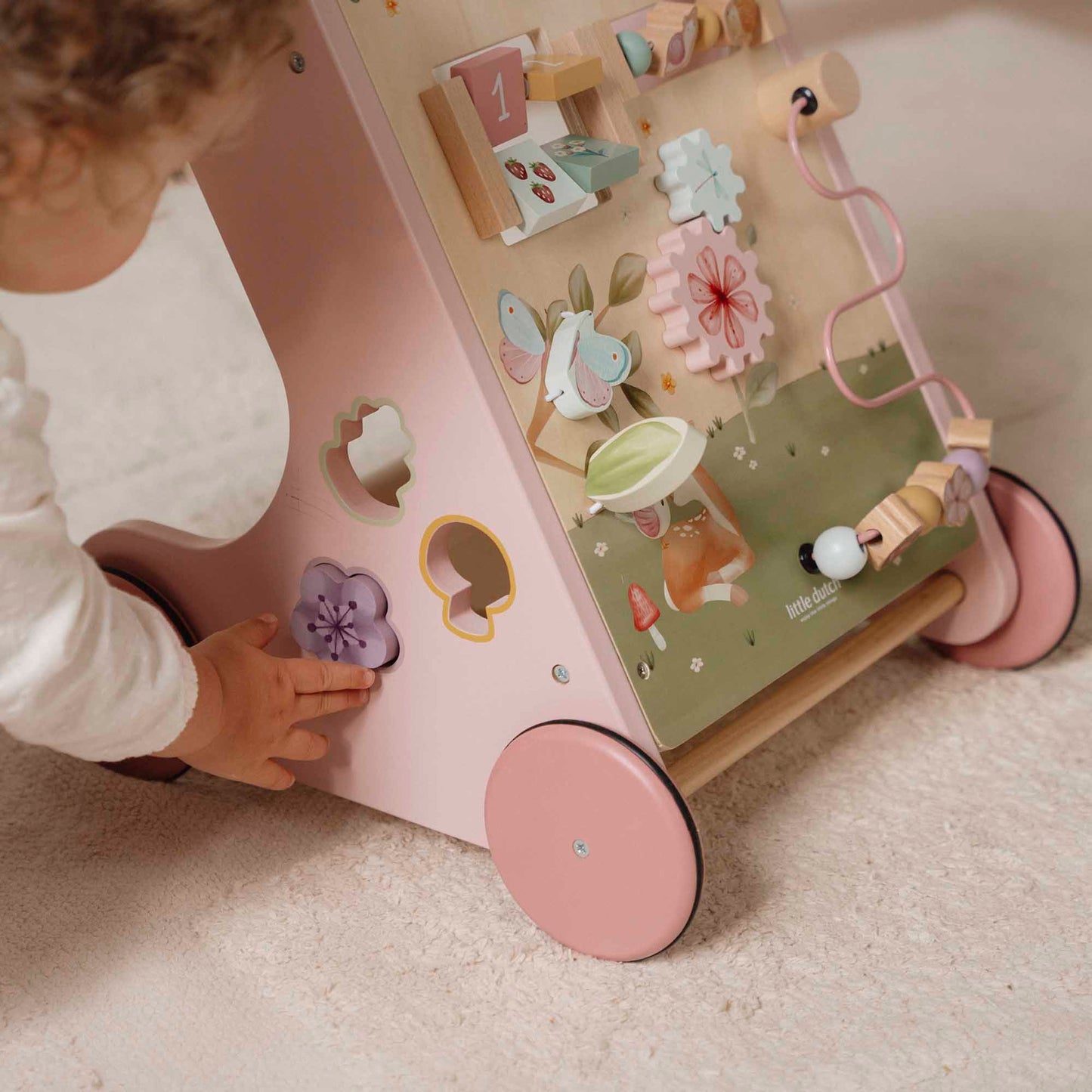 LITTLE DUTCH | WOODEN ACTIVITY WALKER | FAIRY GARDEN
