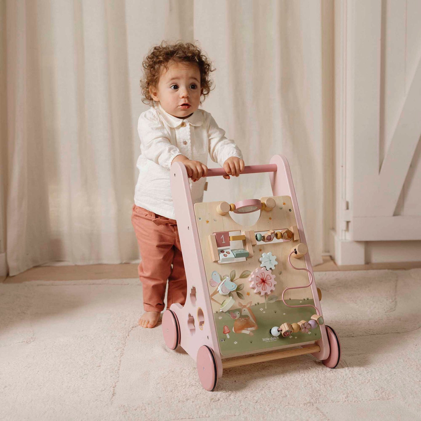 LITTLE DUTCH | WOODEN ACTIVITY WALKER | FAIRY GARDEN