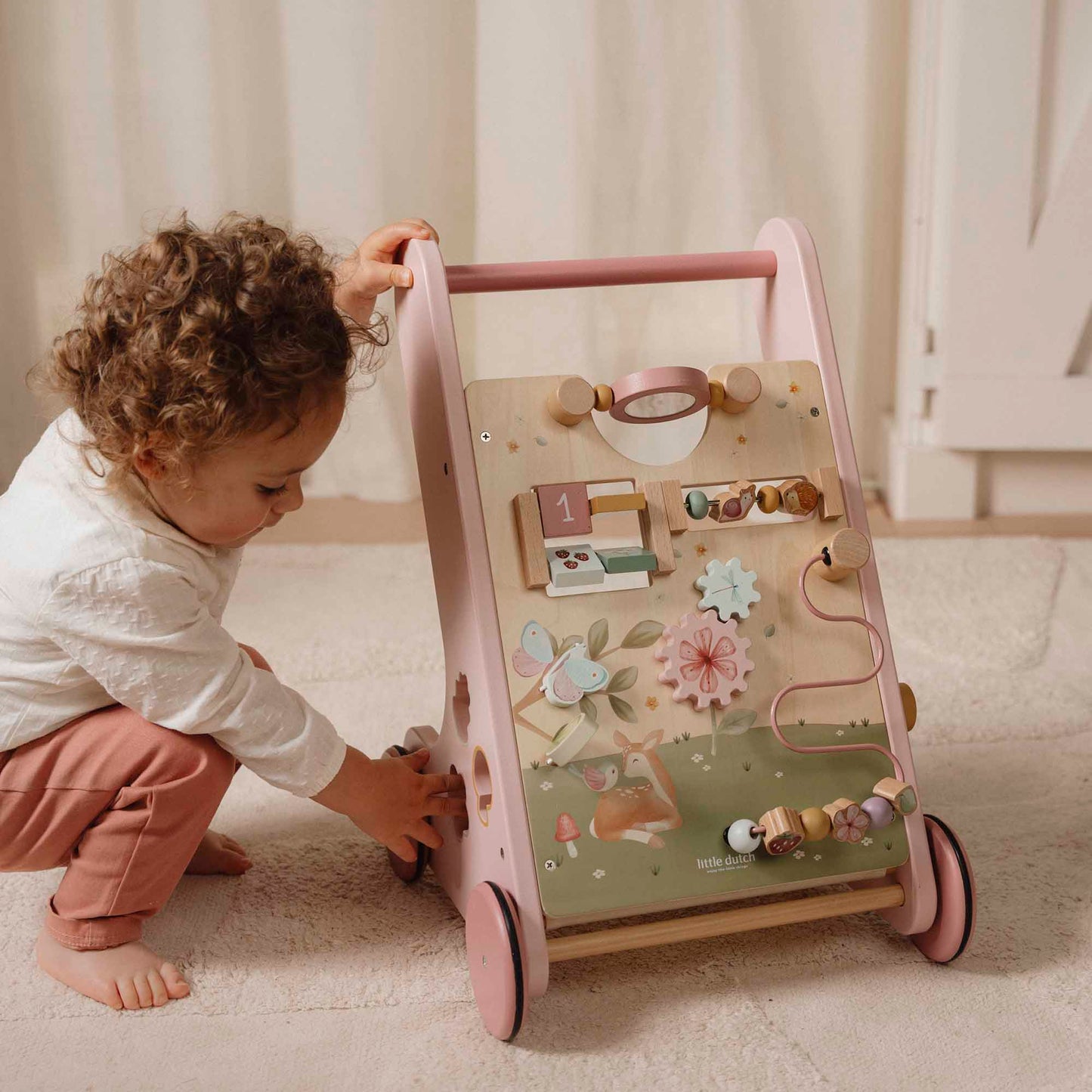 LITTLE DUTCH | WOODEN ACTIVITY WALKER | FAIRY GARDEN