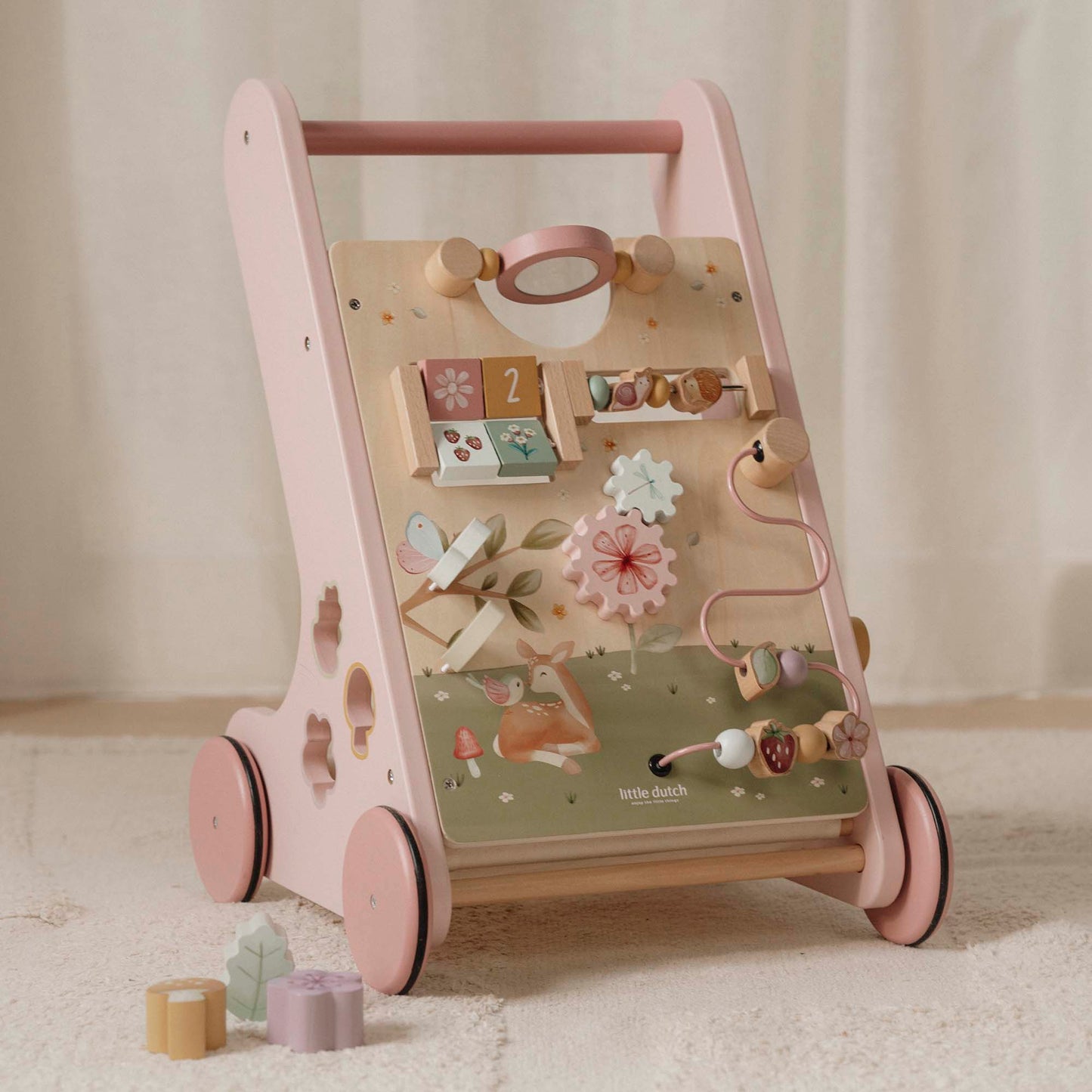 LITTLE DUTCH | WOODEN ACTIVITY WALKER | FAIRY GARDEN