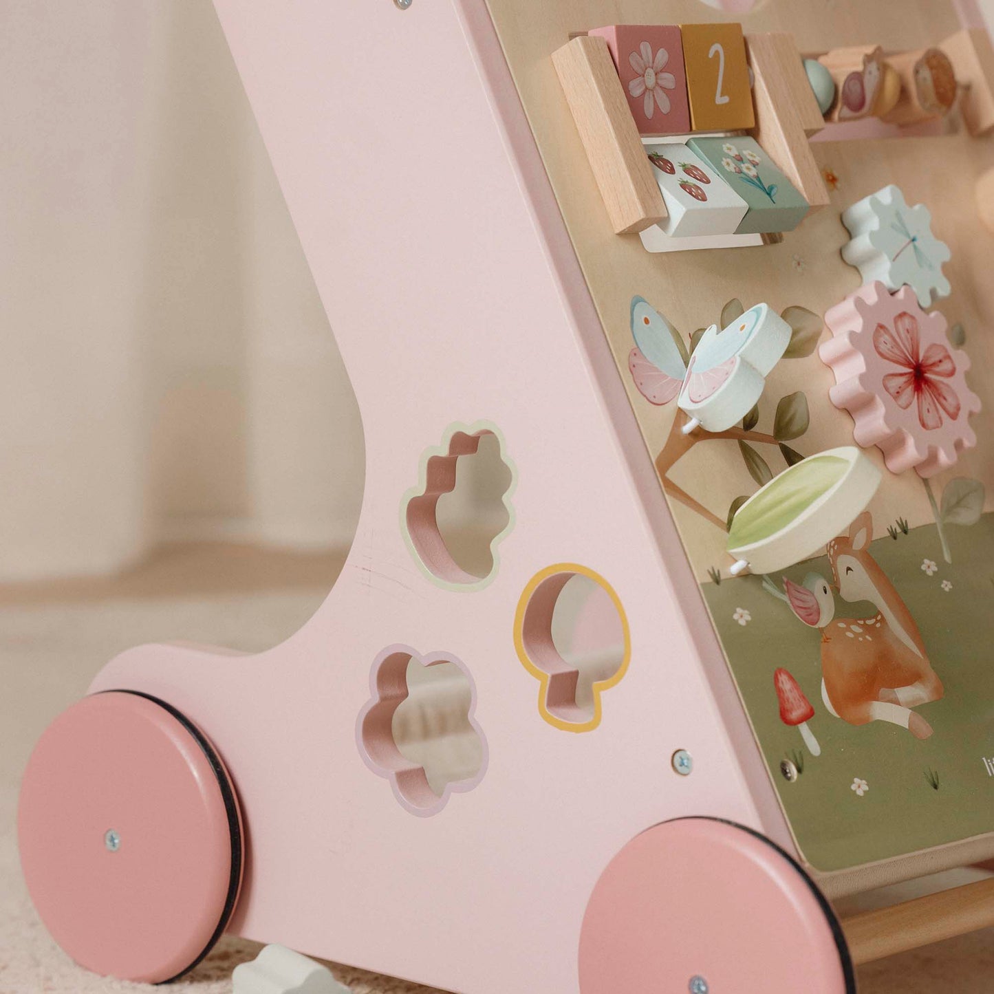 LITTLE DUTCH | WOODEN ACTIVITY WALKER | FAIRY GARDEN