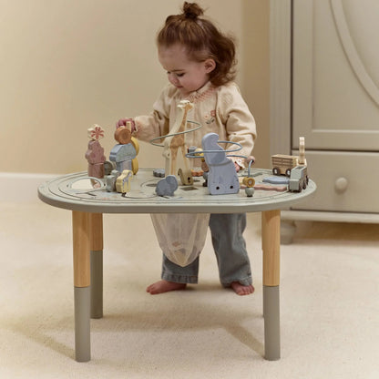 LITTLE DUTCH | WOODEN ACTIVITY TABLE | SAFARI FRIENDS EXTRA LARGE