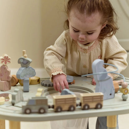 LITTLE DUTCH | WOODEN ACTIVITY TABLE | SAFARI FRIENDS EXTRA LARGE