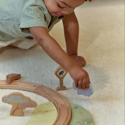 LITTLE DUTCH | WOODEN TRAIN SET