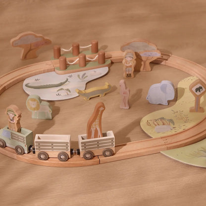 LITTLE DUTCH | WOODEN TRAIN SET