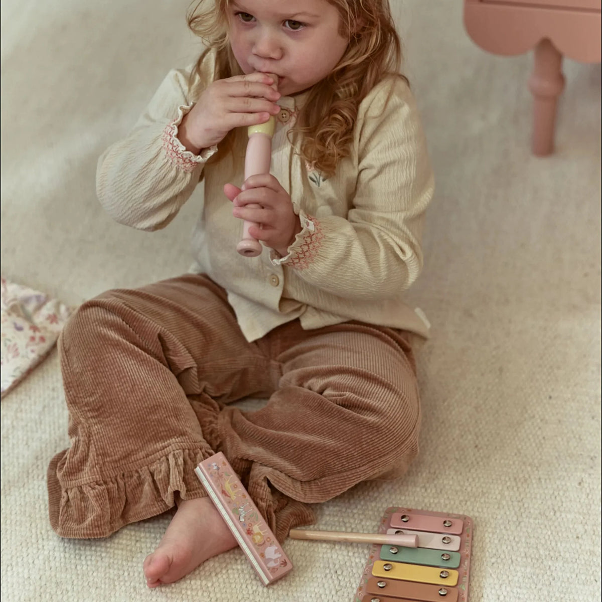 LITTLE DUTCH | SAFARI FRIENDS | MUSIC SET PINK