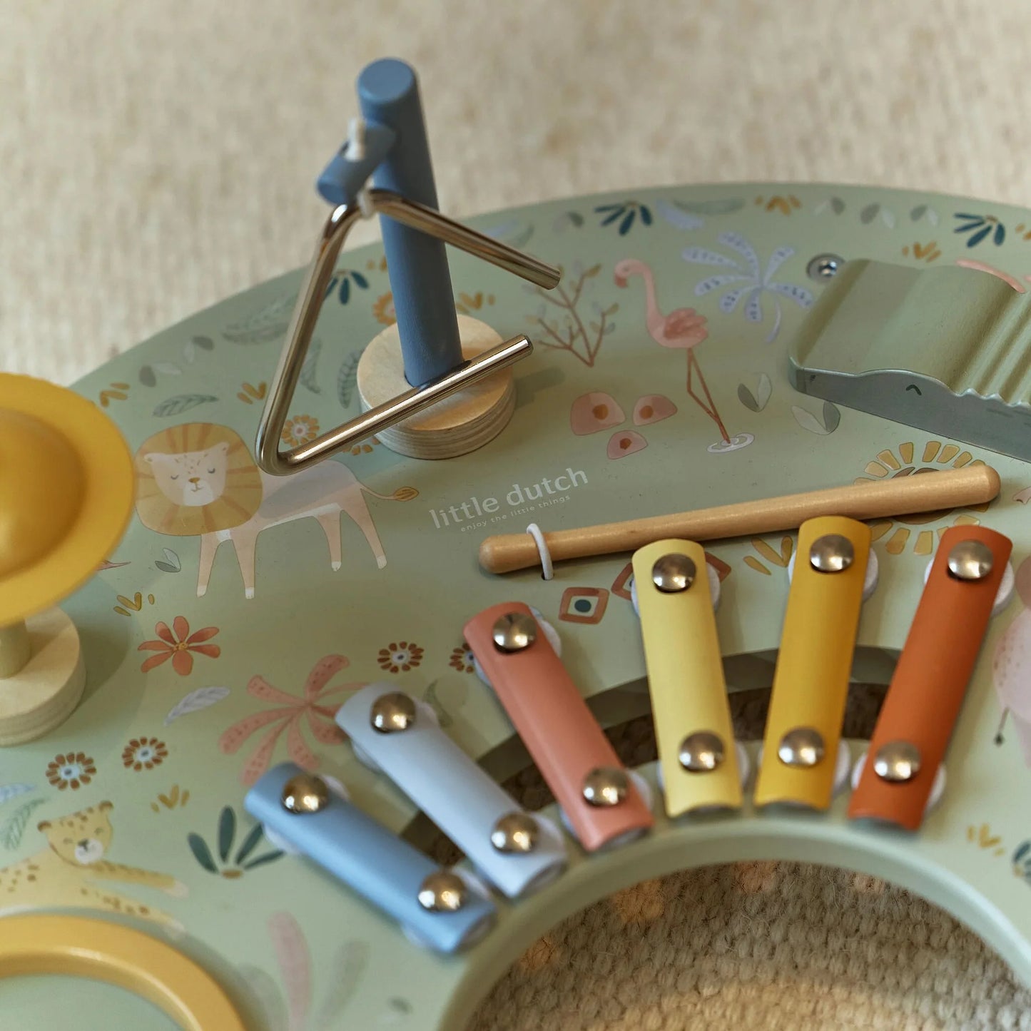 LITTLE DUTCH | SAFARI FRIENDS | WOODEN MUSIC TABLE