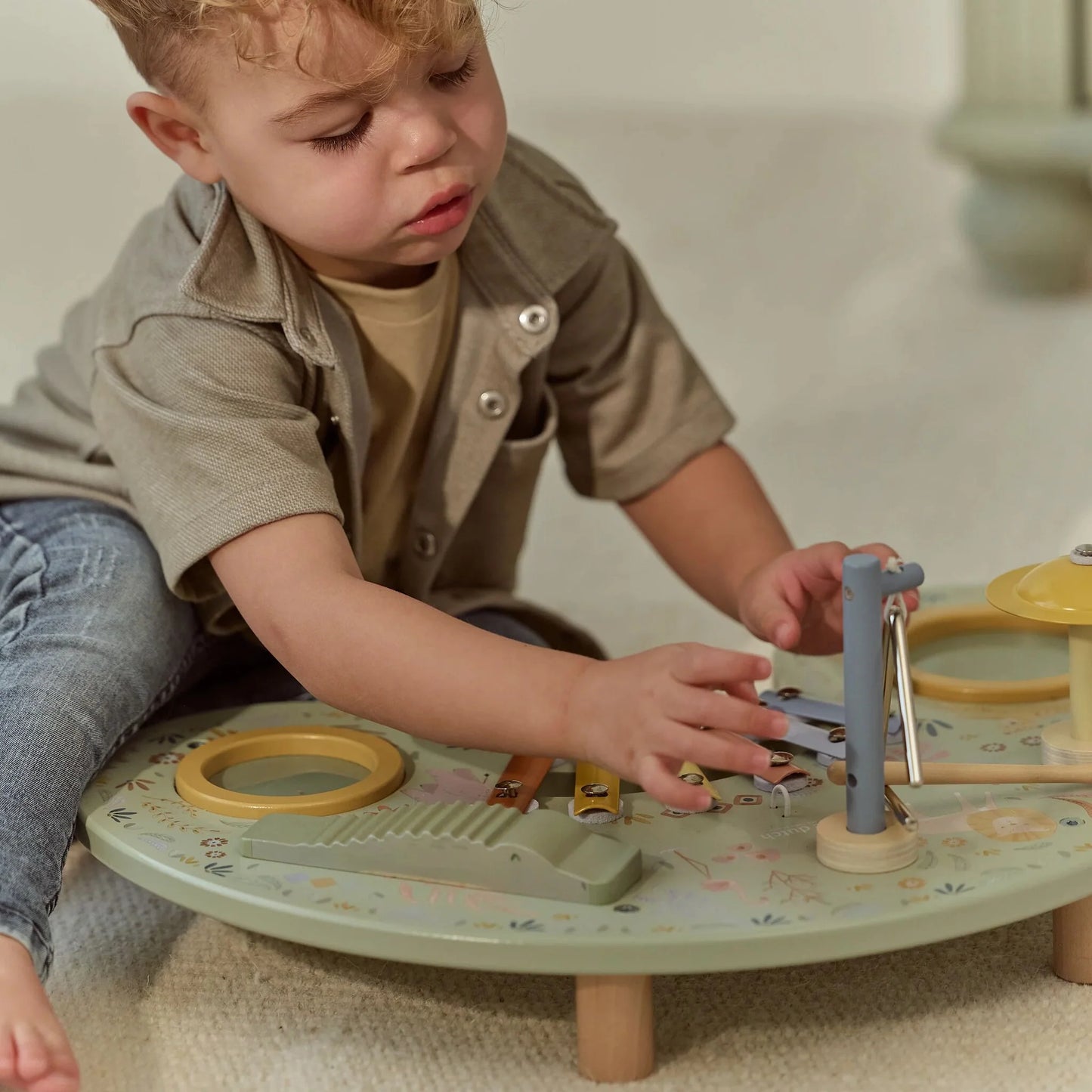 LITTLE DUTCH | SAFARI FRIENDS | WOODEN MUSIC TABLE