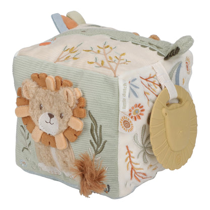 LITTLE DUTCH SOFT ACTIVITY CUBE | SAFARI FRIENDS