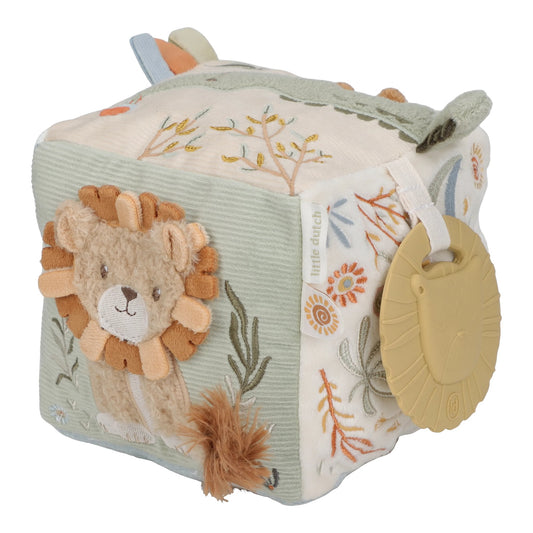 LITTLE DUTCH SOFT ACTIVITY CUBE | SAFARI FRIENDS