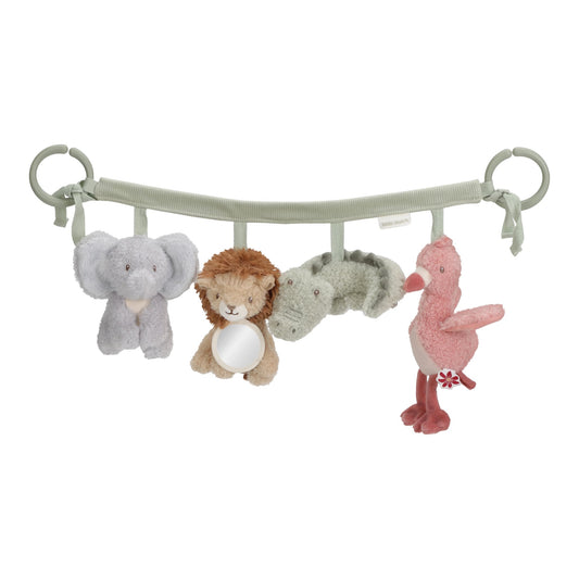 LITTLE DUTCH STROLLER TOY CHAIN | SAFARI FRIENDS