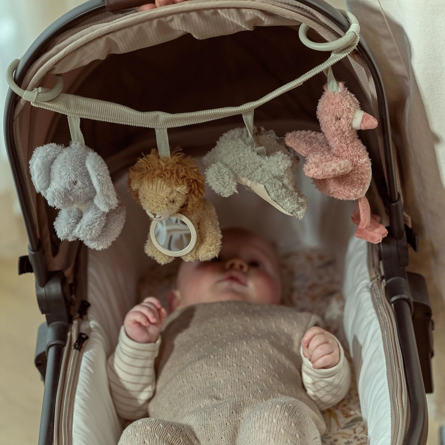 LITTLE DUTCH STROLLER TOY CHAIN | SAFARI FRIENDS