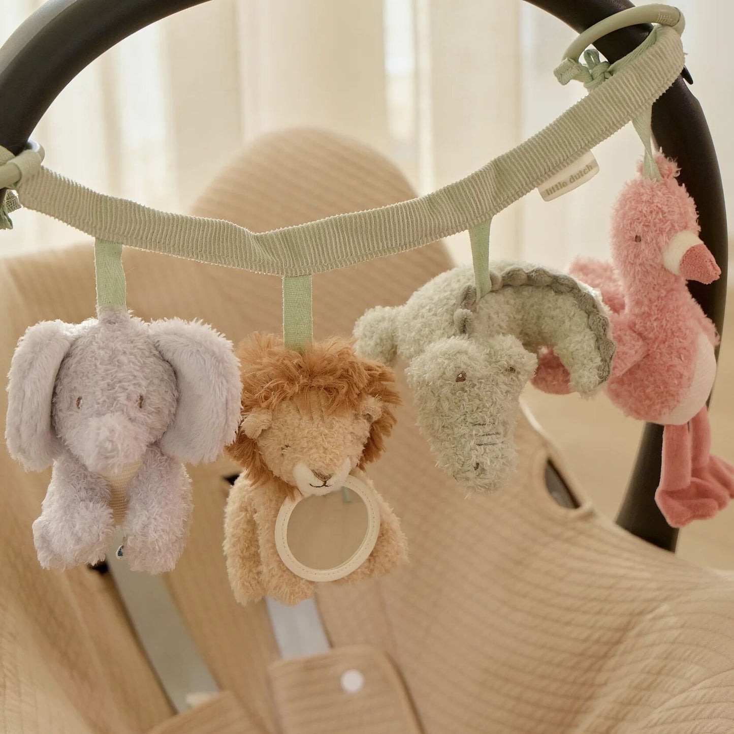 LITTLE DUTCH STROLLER TOY CHAIN | SAFARI FRIENDS