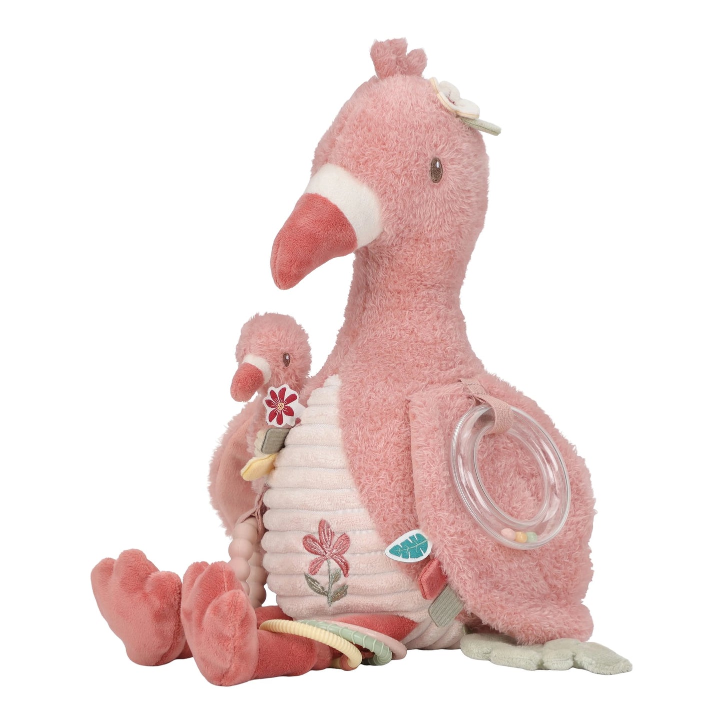 LITTLE DUTCH ACTIVITY CUDDLE TOY | FLAMINGO
