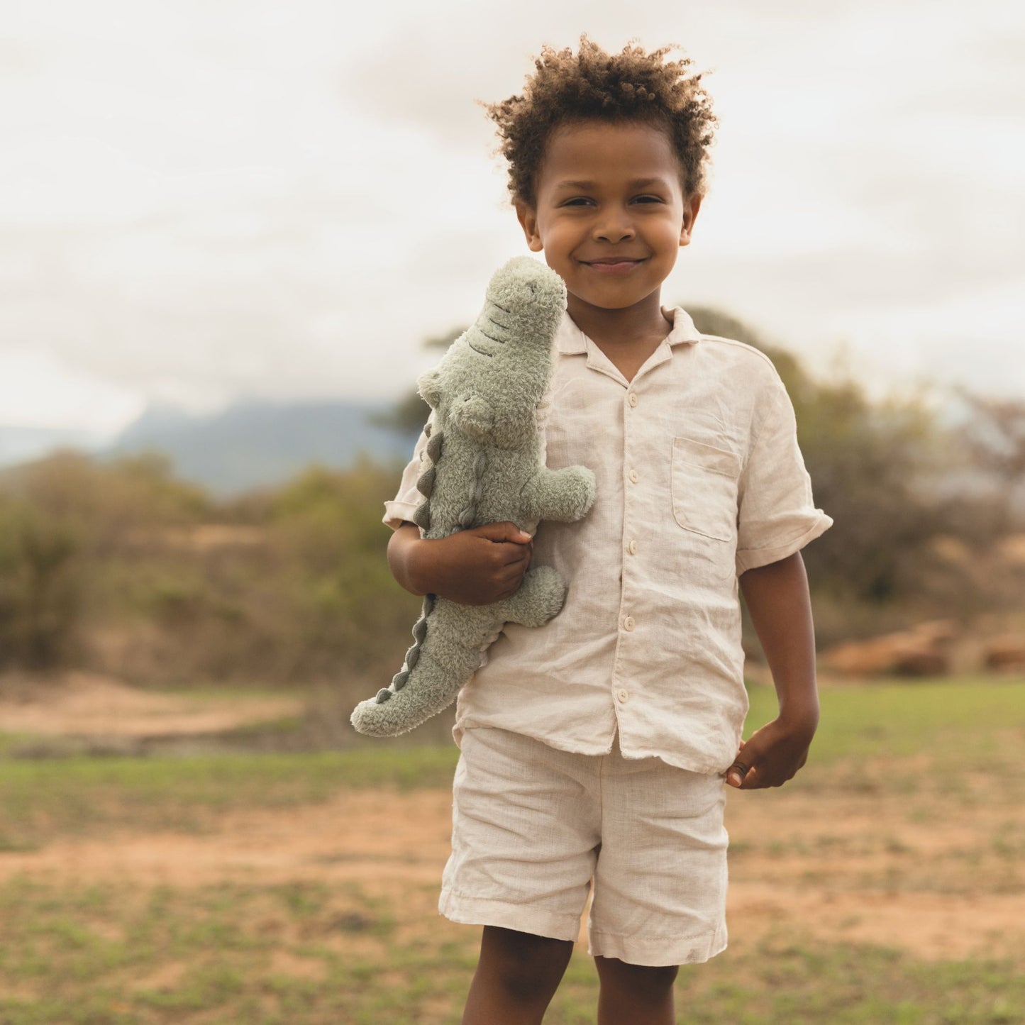 LITTLE DUTCH SOFT PLUSH CUDDLE TOY | SAFARI FRIENDS CROCODILE