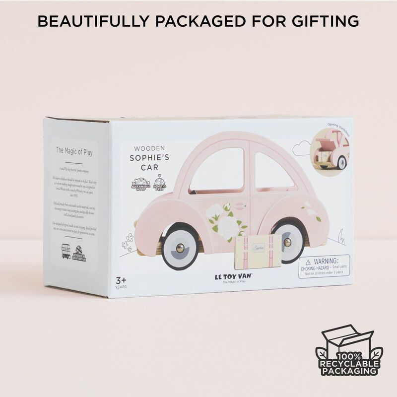 LE TOY VAN | SOPHIES WOODEN PINK CAR