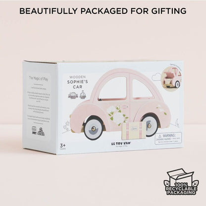 LE TOY VAN | SOPHIES WOODEN PINK CAR