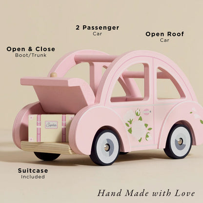 LE TOY VAN | SOPHIES WOODEN PINK CAR