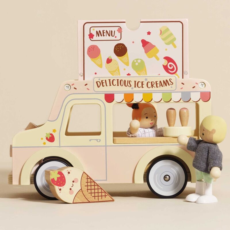 LE TOY VAN WOODEN ICE CREAM VAN