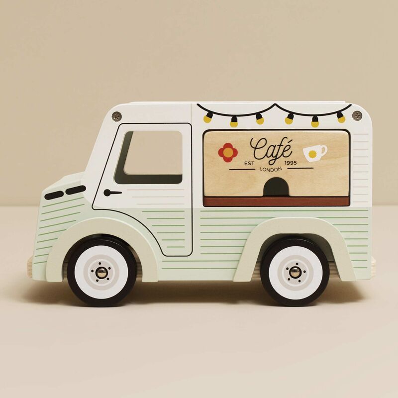 LE TOY VAN WOODEN MOBILE COFFEE VAN