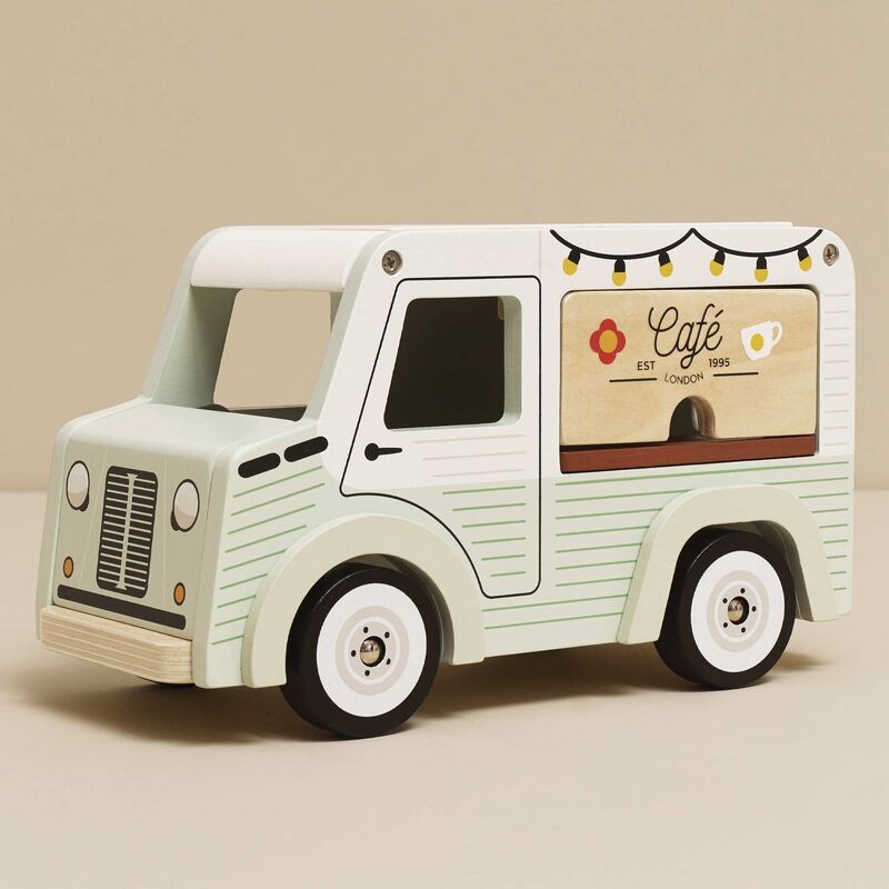LE TOY VAN WOODEN MOBILE COFFEE VAN