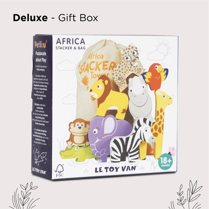 LE TOY VAN | STACKING ANIMALS | AFRICA
