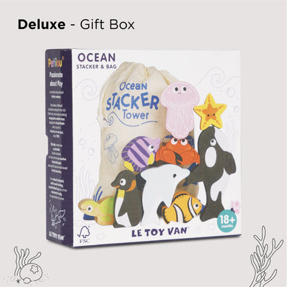 LE TOY VAN | STACKING ANIMALS | OCEAN LIFE
