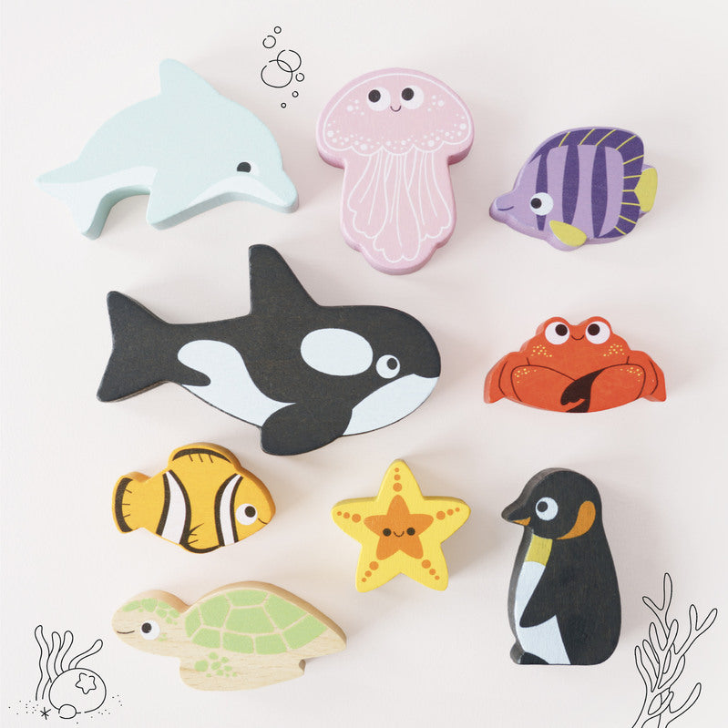 LE TOY VAN | STACKING ANIMALS | OCEAN LIFE
