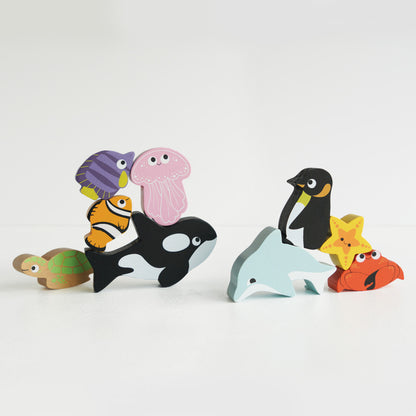 LE TOY VAN | STACKING ANIMALS | OCEAN LIFE