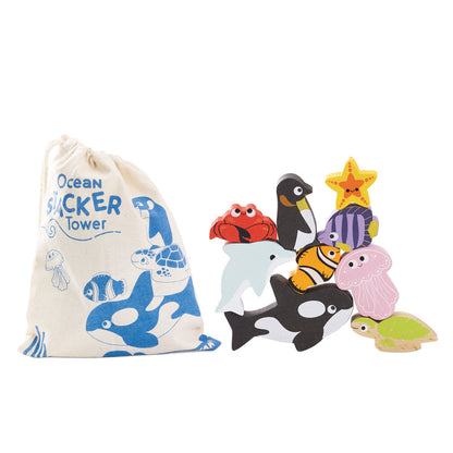 LE TOY VAN | STACKING ANIMALS | OCEAN LIFE