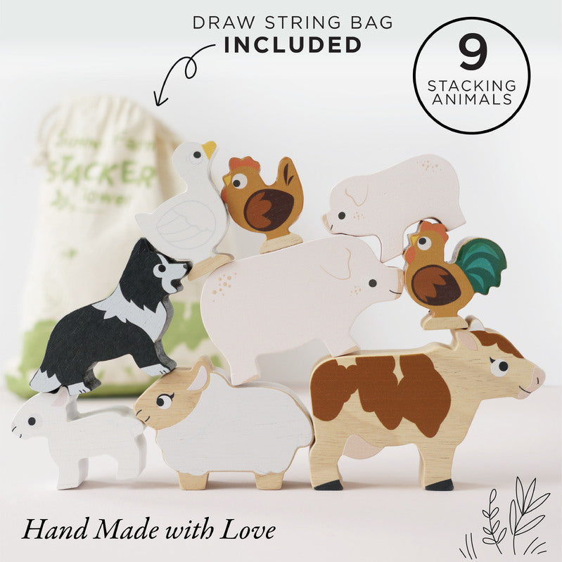 LE TOY VAN | STACKING ANIMALS | FARMYARD