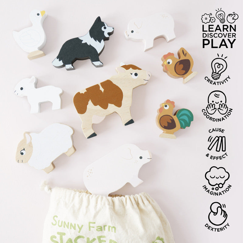 LE TOY VAN | STACKING ANIMALS | FARMYARD