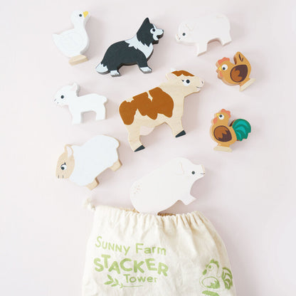 LE TOY VAN | STACKING ANIMALS | FARMYARD