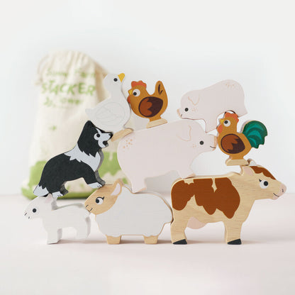 LE TOY VAN | STACKING ANIMALS | FARMYARD