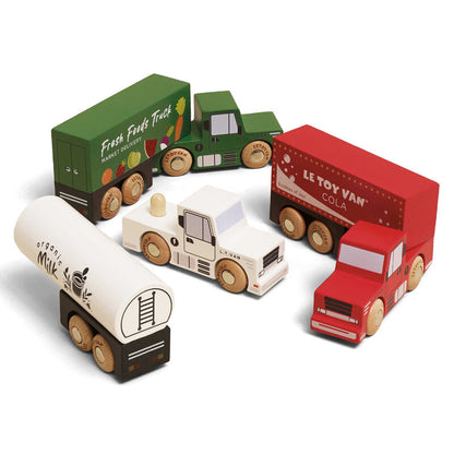 LE TOY VAN WOODEN TOY TRUCK SET