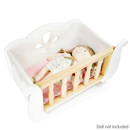 LE TOY VAN WOODEN DOLL'S COT