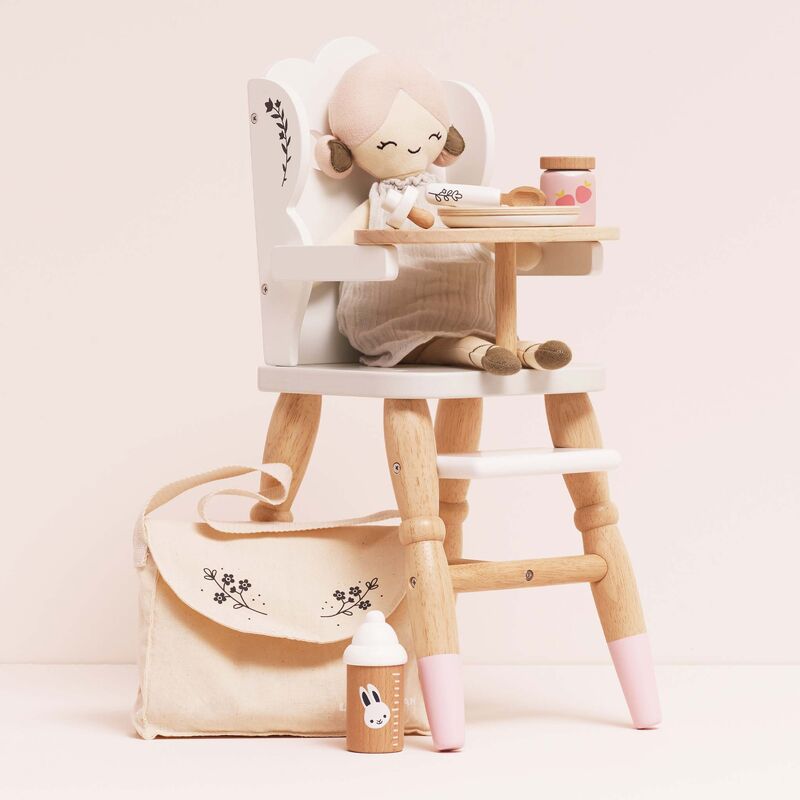 LE TOY VAN WOODEN DOLL'S HIGHCHAIR