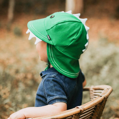 BEDHEAD BABY LEGIONNAIRE FLAP SUNHAT | DINOSAUR GREEN