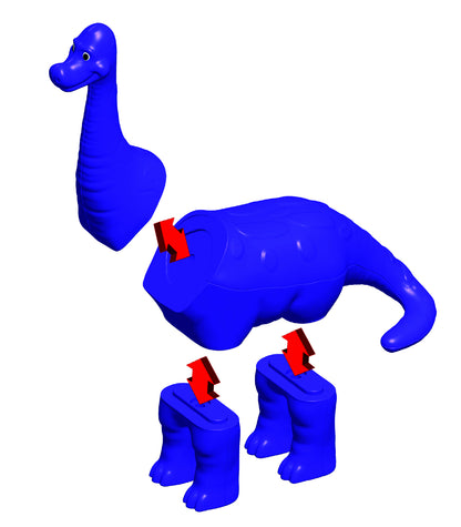 Mini Mix or Match Magnetic Dinosaurs