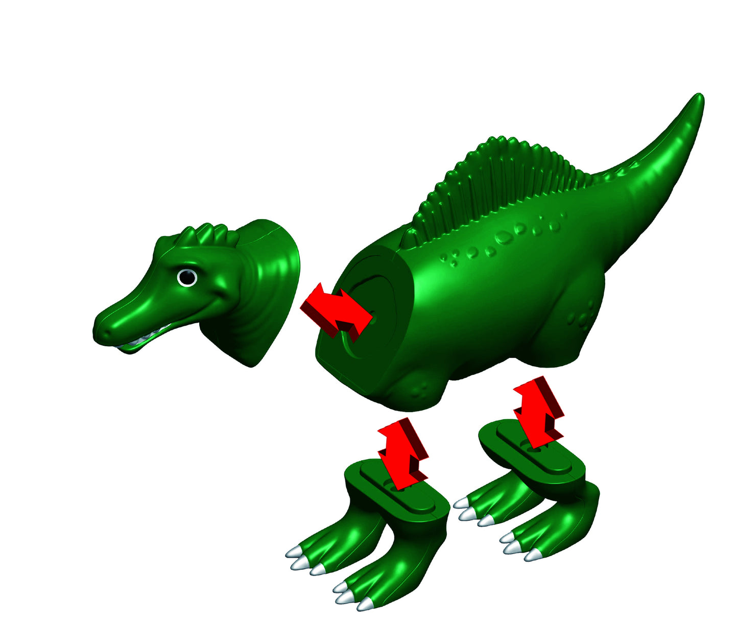 Mini Mix or Match Magnetic Dinosaurs