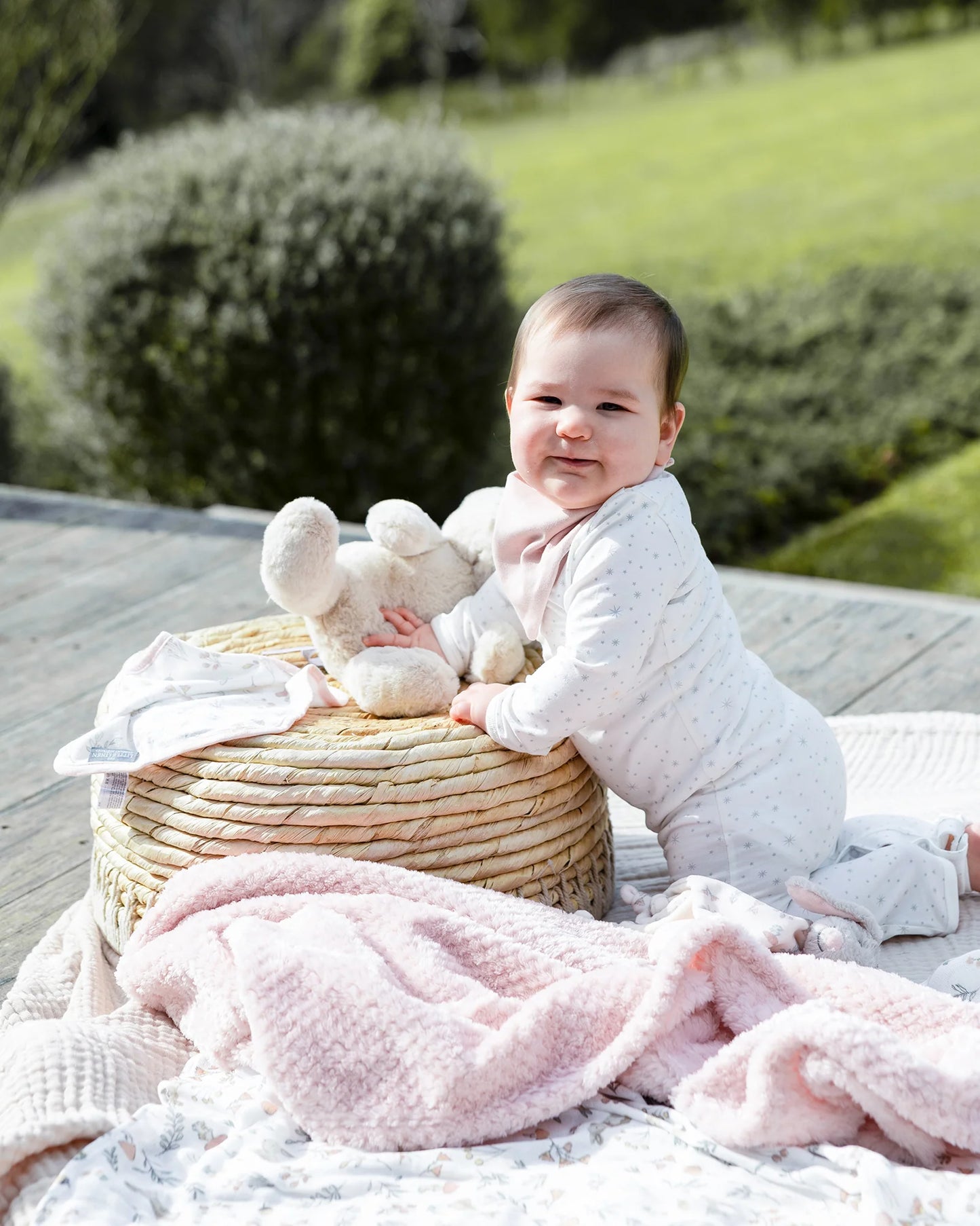 LITTLE LINEN BOXED BABY GIFT SET | HARVEST BUNNY