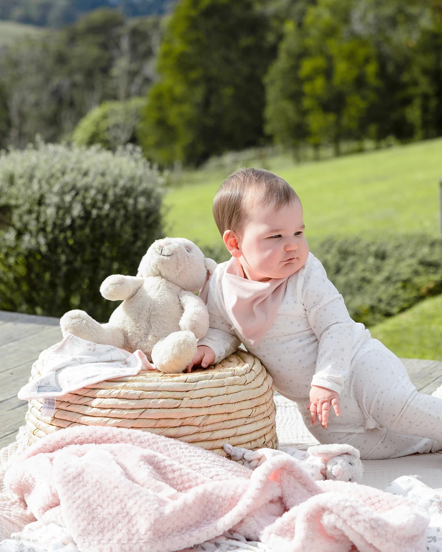 LITTLE LINEN BOXED BABY GIFT SET | HARVEST BUNNY