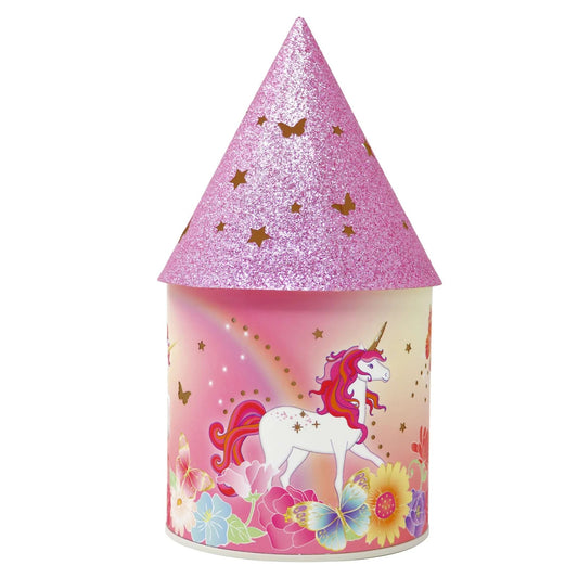Pink Poppy Unicorn Butterfly Lantern