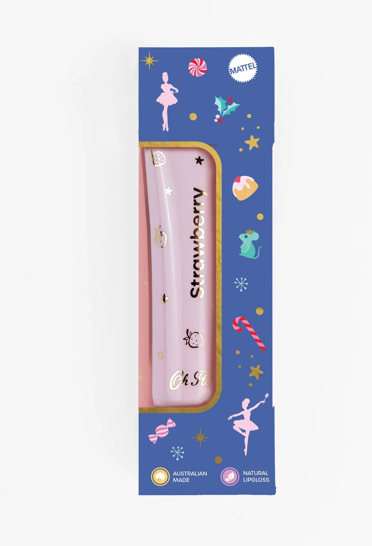 OH FLOSSY | NATURAL LIP GLOSS | BARBIE NUTCRACKER |STRAWBERRY