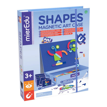 mierEdu Shapes Magnetic Art Case packaging on a white background
