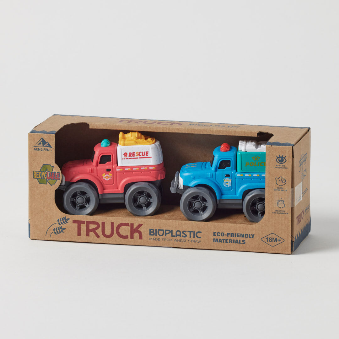 JIGGLE AND GIGGLE BIOPLASTIC UTILITY TRUCK SET