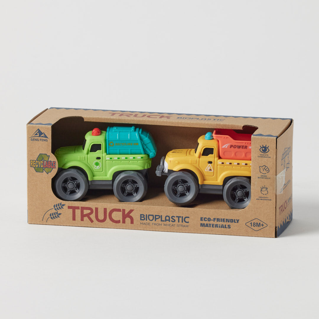 JIGGLE AND GIGGLE BIOPLASTIC UTILITY TRUCK SET