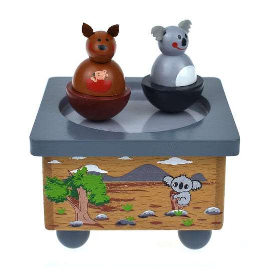 WOODEN MUSIC BOX | KOALA AND KANGAROO