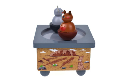 WOODEN MUSIC BOX | KOALA AND KANGAROO