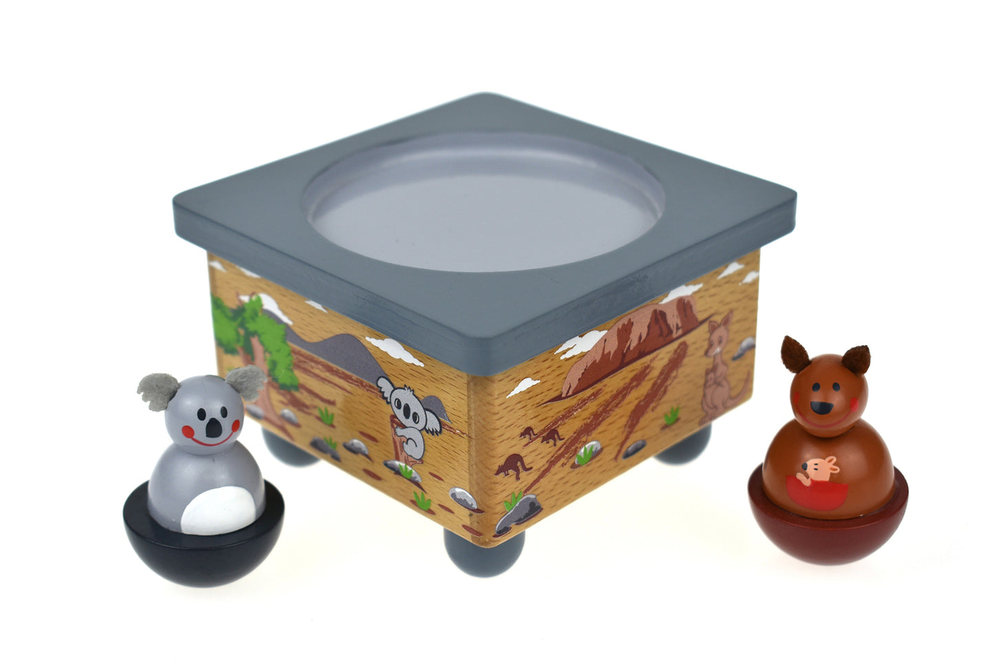 WOODEN MUSIC BOX | KOALA AND KANGAROO